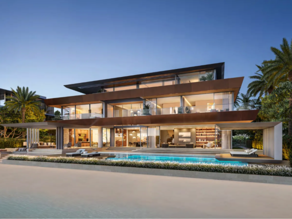 Modern luxury home with pool