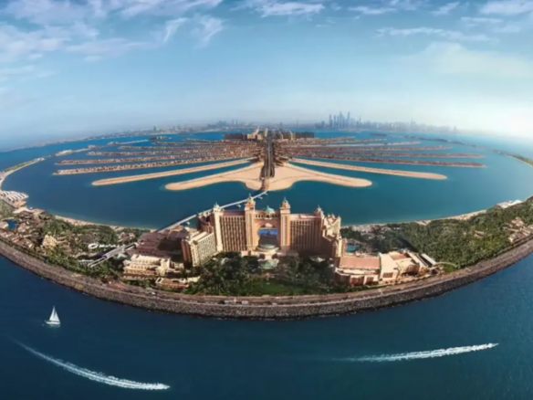 Aerial view of Palm Jumeirah